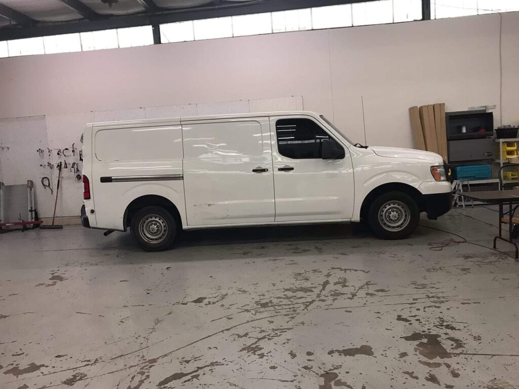 Our Nissan NV1500 Campervan when we bought it