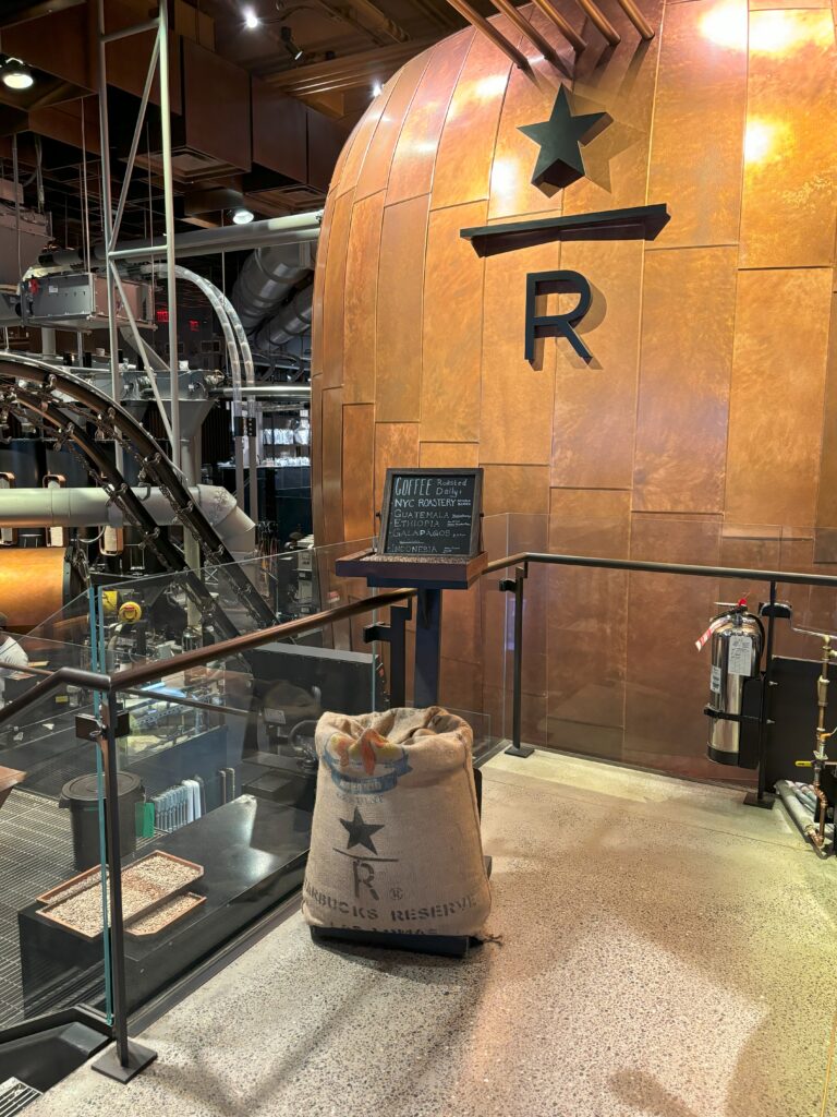 Starbucks coffee roaster, one of the things on the ultimate The Ultimate Lower Manhattan Travel Guide