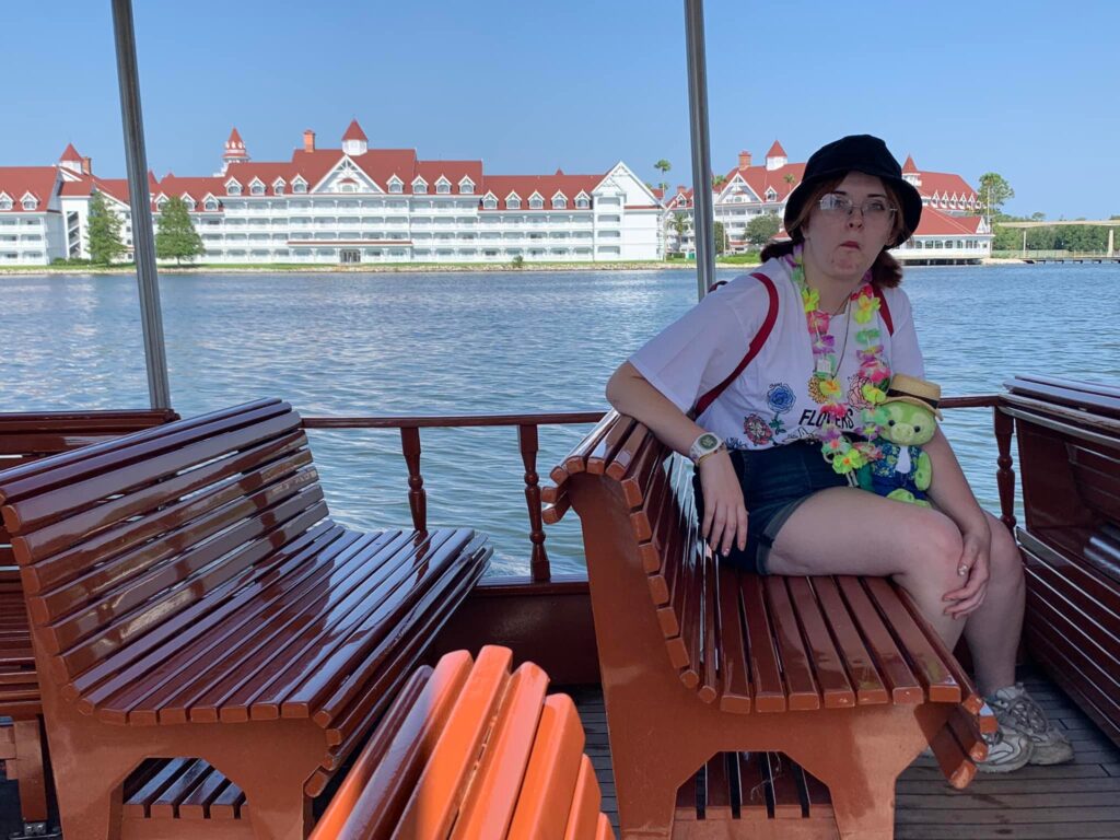Nevaeh on the boat