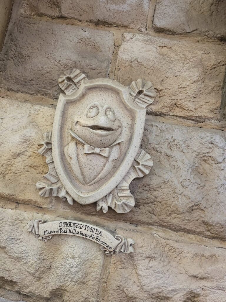 Mr Toad's Wild Ride sign